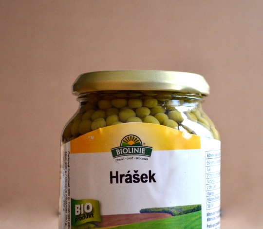 Hrášek sterilovaný BIO 350 g