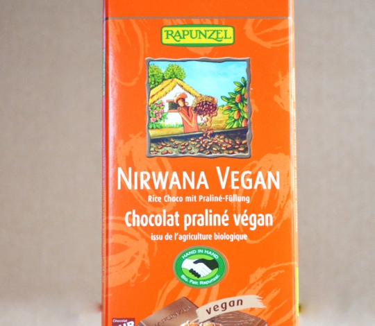 Bio NIRWANA VEGAN čokoláda s náplní RAPUNZEL 100 g
