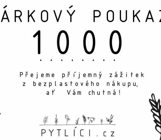 Dárkový poukaz 1000 Kč