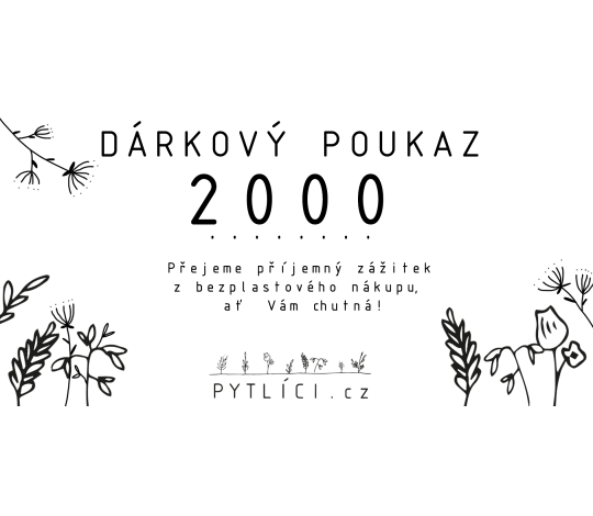 Dárkový poukaz 2000 Kč