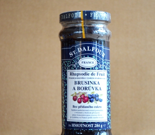 Džem ovocný brusinka a borůvka 284 g DALFOUR