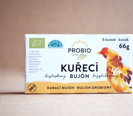 Bujón kuřecí - kostky 6 kostek, 66 g BIO PROBIO