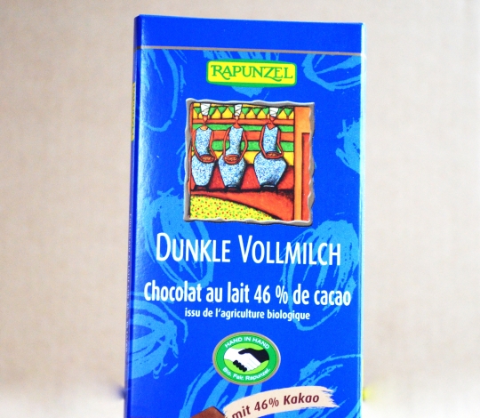 Bio čokoláda hořko mléčná  46 % RAPUNZEL 100 g