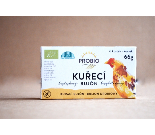 Bujón kuřecí - kostky 6 kostek, 66 g BIO PROBIO