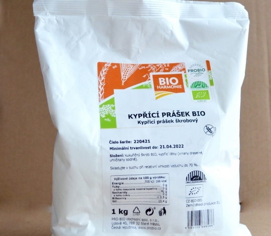 Kypřící prášek do pečiva 1 kg BIO